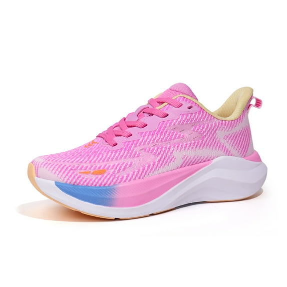 Hawkwell Women's Cloud Zero Active Cushion Breathable Tennis Walking Fashion Sneakers Gym Nursing Medical Work Shoes,Fuchsia,US 5