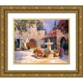 thumbnail image 1 of Hawley, Carolyne 14x12 Gold Ornate Wood Framed with Double Matting Museum Art Print Titled - La Fuente, 1 of 4