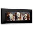 thumbnail image 1 of Hawley, Carolyne 18x9 Black Modern Framed Museum Art Print Titled - Custom Winter Calves (ASH), 1 of 5