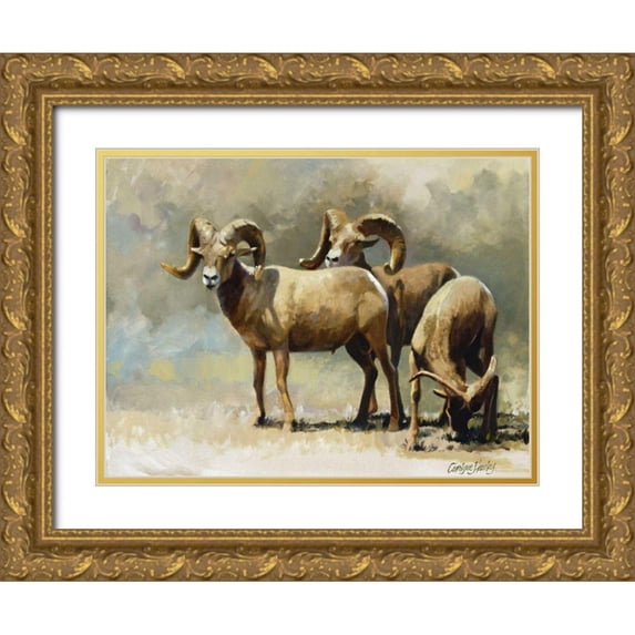 Hawley, Carolyne 24x19 Gold Ornate Wood Framed with Double Matting Museum Art Print Titled - Mountain High