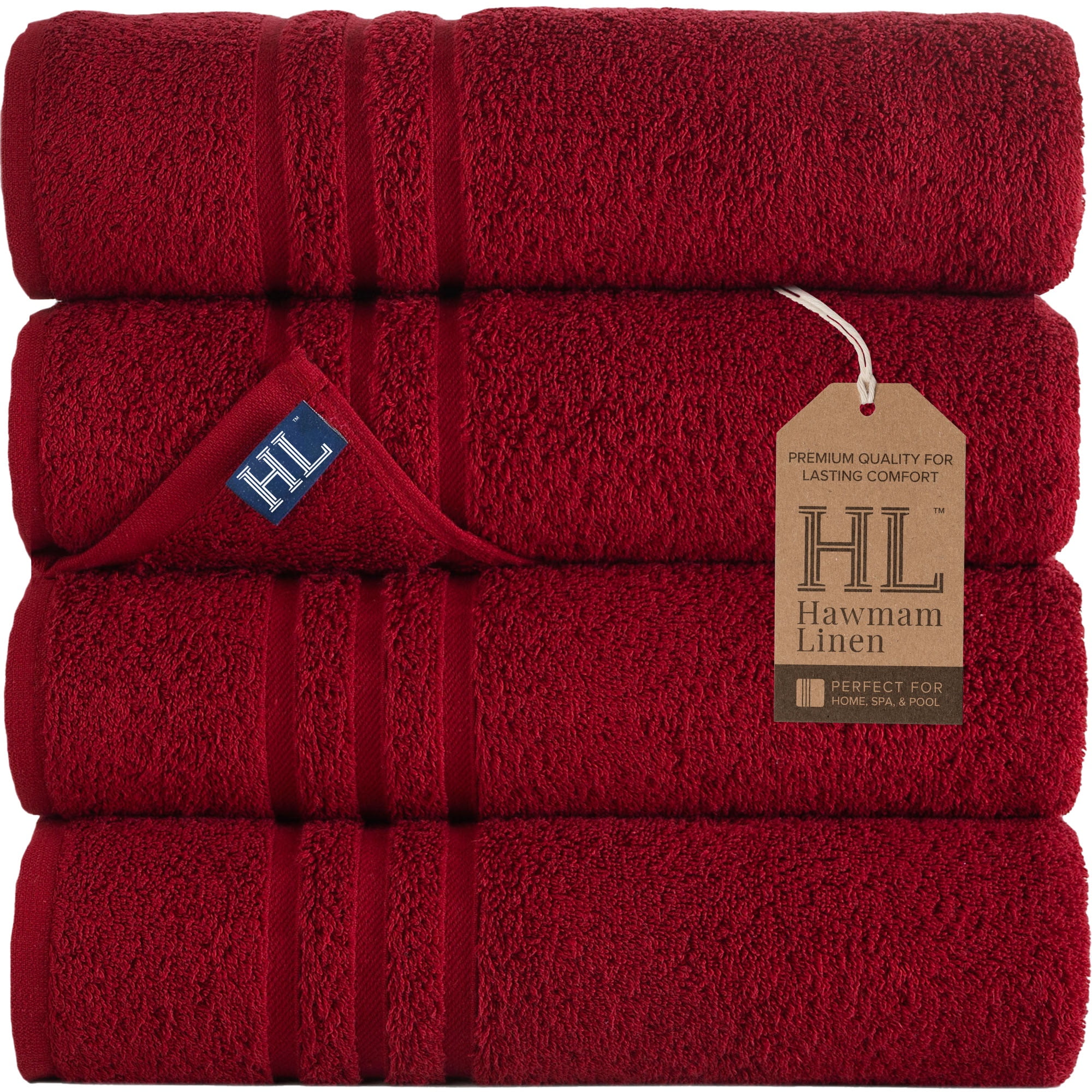 LA' HAM MAM FINE LIVING Luxury Turkish Cotton Towels Easy