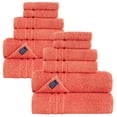 thumbnail image 1 of Hawmam Linen Coral Orange 12-Piece Bathroom Set 100% Turkish Cotton, 4 Bath Towels, 4 Hand Towels, 4 Washcloths - Soft Plush, Quickdry, High Absorbent Luxury Bathroom Accessories, Room Essentials, 1 of 7