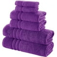 Hawmam 6Piece Turkish Cotton Bath Towels Set 2 Bath, 2 Hand, 2