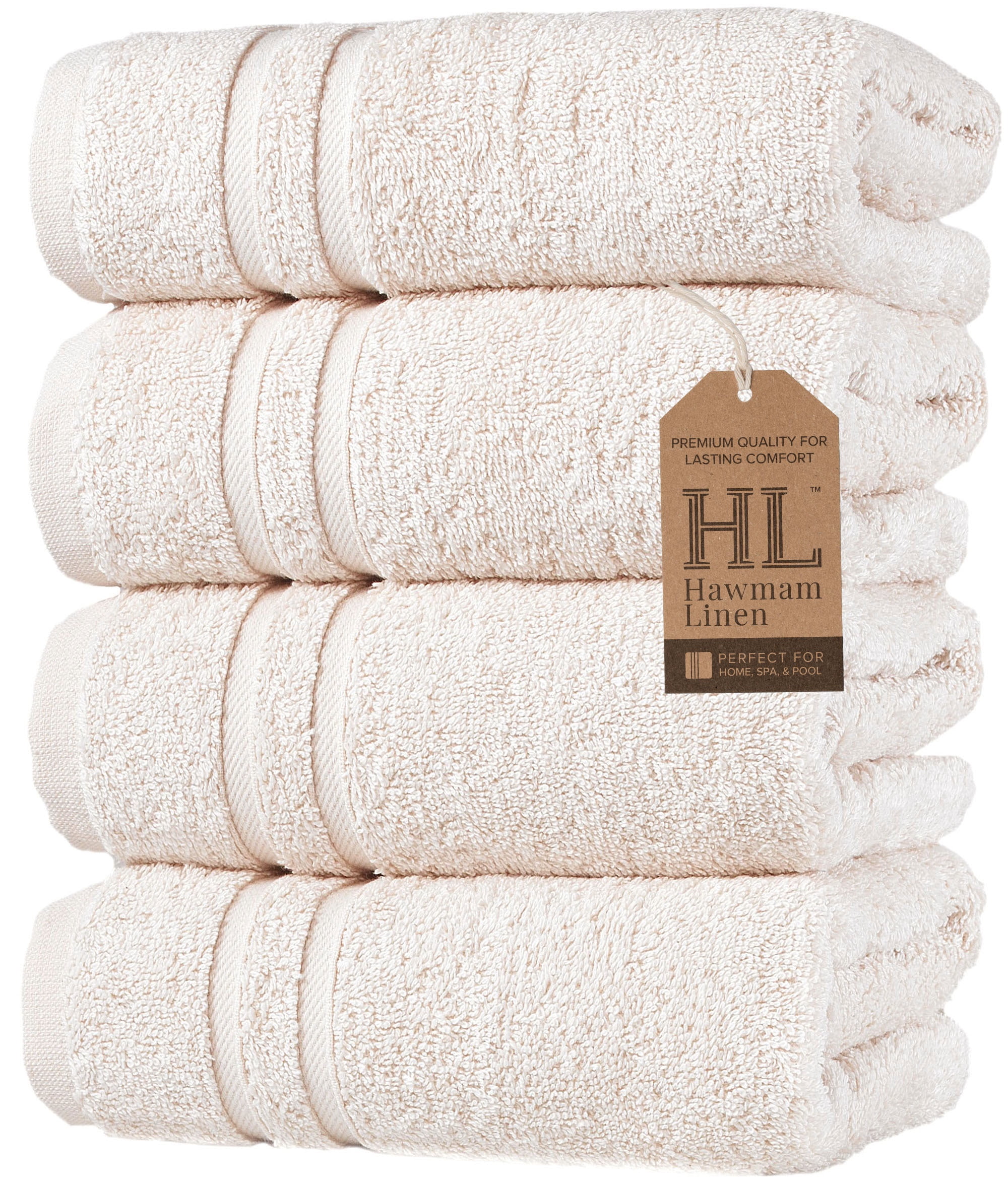 Hawmam Linen Sea Salt Hand Towels - 4-Pack Linen Salon Towels , Quickdry, Soft & Absorbent for Bathroom, Gym, College Dorm, Spa, Salon - 16' x 29', 600 GSM, Fluffy, Plush, Low Lint, Luxury - Walmart.com