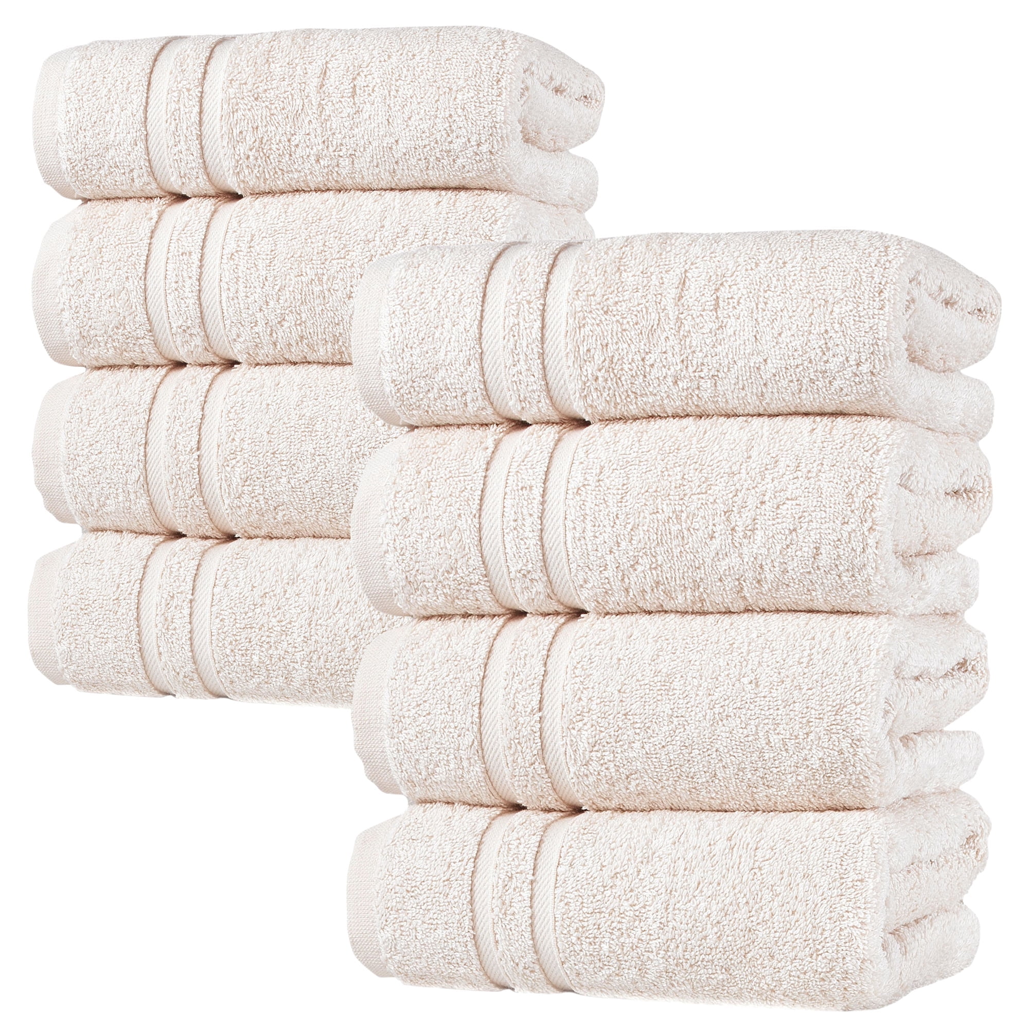Hawmam Linen Sea Salt Hand Towels Set of 8 – Luxury Cotton Hand Towels for Bathroom – Soft Quick Dry Towels - Walmart.com