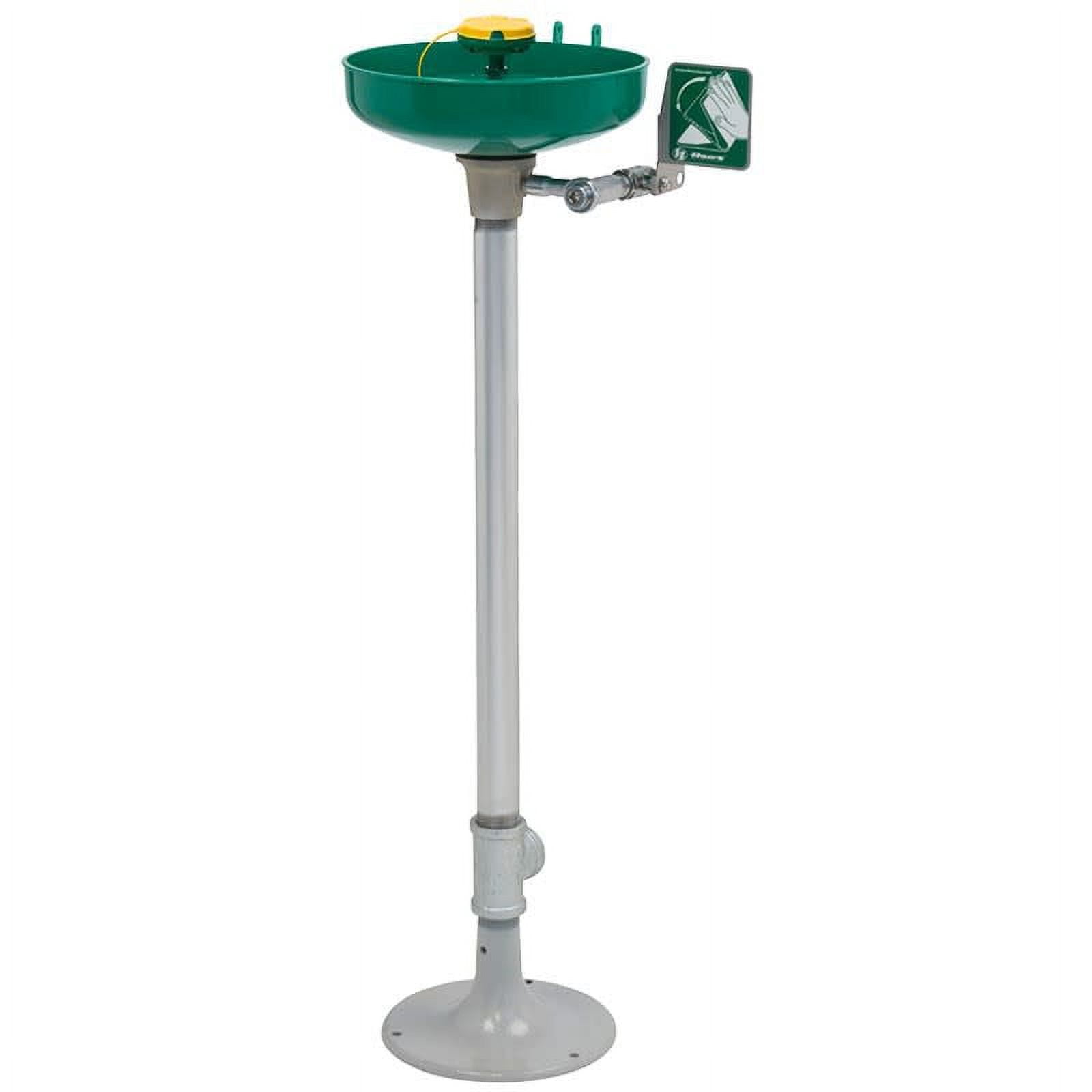 Haws 7261-7271 Pedestal Mounted, Plastic Bowl Eye/Face Wash - Stainless Steel