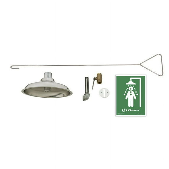 Haws 8163 Concealed Ceiling Supply Drench Shower - Stainless Steel