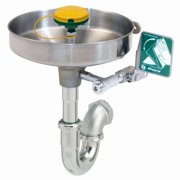 Haws Plumbed Eyewash, Wall Mount, Plumbed, 11 in H., 14 3/4 in W 7360B-7460B