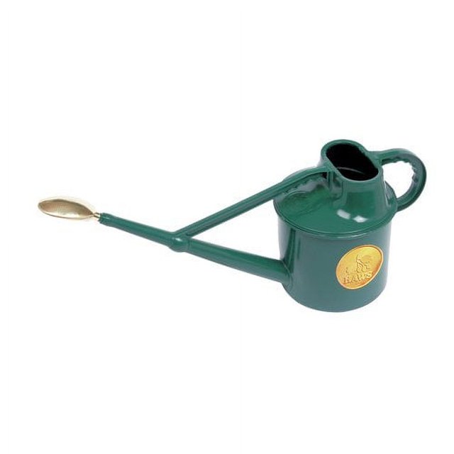 Haws Garden Spout Deluxe Green Outdoor Watering Can Durable, Lightweight, 7 Liters 1.8 US