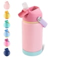 thumbnail image 1 of Hawsaiy 12oz Kids Insulated Water Bottle with Straw Lid, Leak-Proof Stainless Steel BPA-Free Thermos for School Boys and Girls, 1 of 9