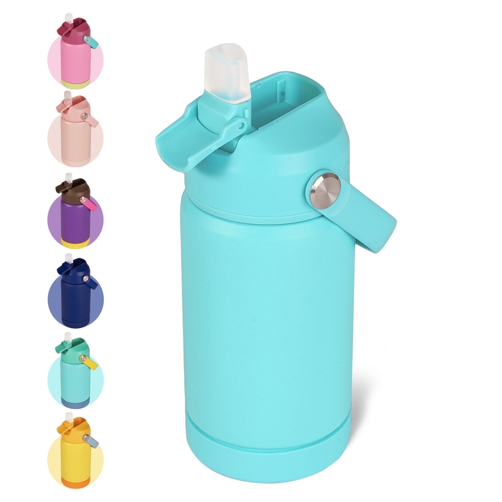 Walmart exclusive discounts  Hawsaiy 12oz Kids Insulated Water Bottle with Straw Lid,Leak-Proof Stainless Steel BPA-Free for School Boys and Girls