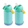 thumbnail image 1 of Hawsaiy 12oz Kids Insulated Water Bottle 2-Pack with Straw Lid, Leak-Proof Stainless Steel BPA-Free Thermos for School Boys and Girls, 1 of 10