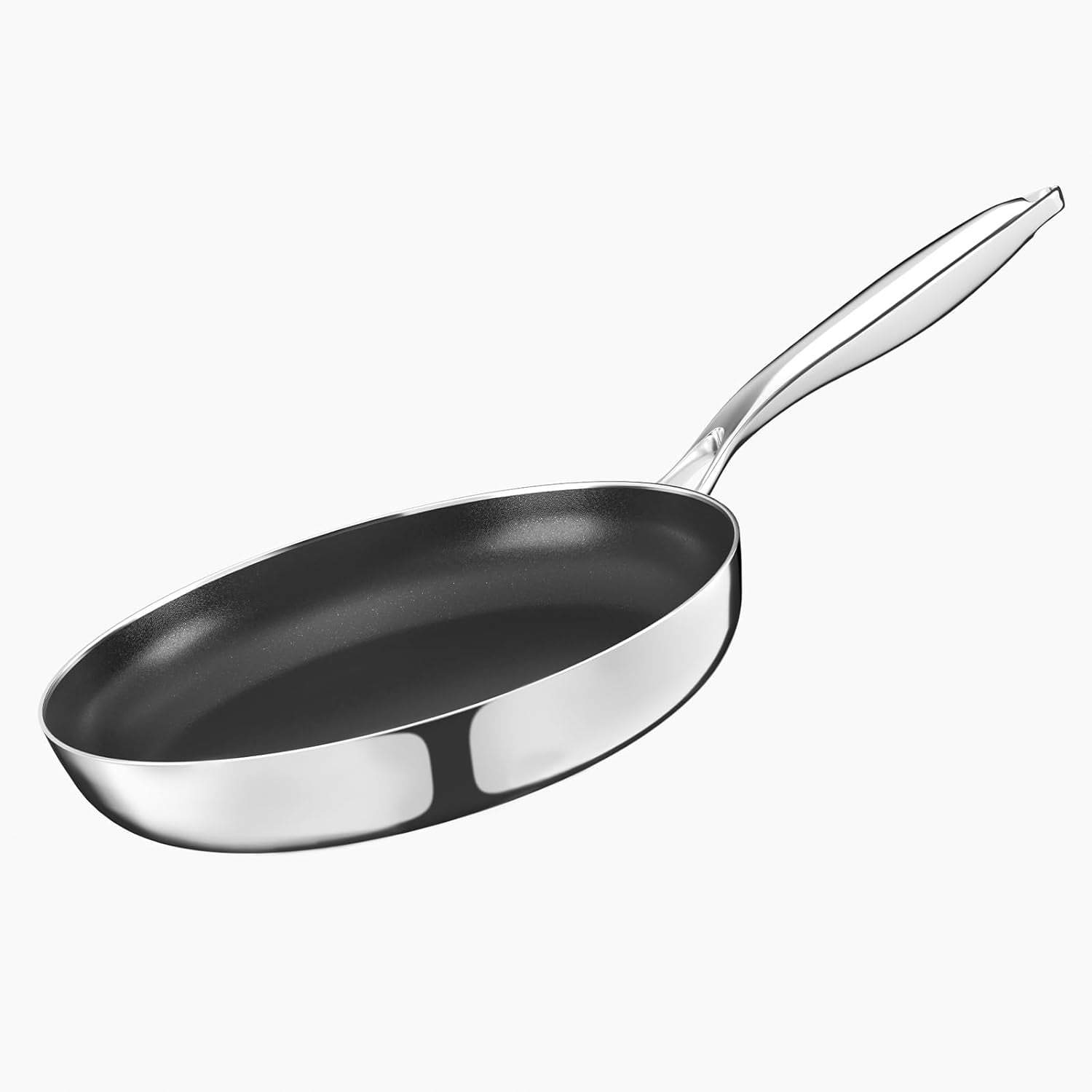 Hawsaiy 24cm Frying Pan With Stainless Steel Handle Oven Safe And hawsaiy-24cm-frying-pan-with-stainless-steel-handle-oven-safe-and