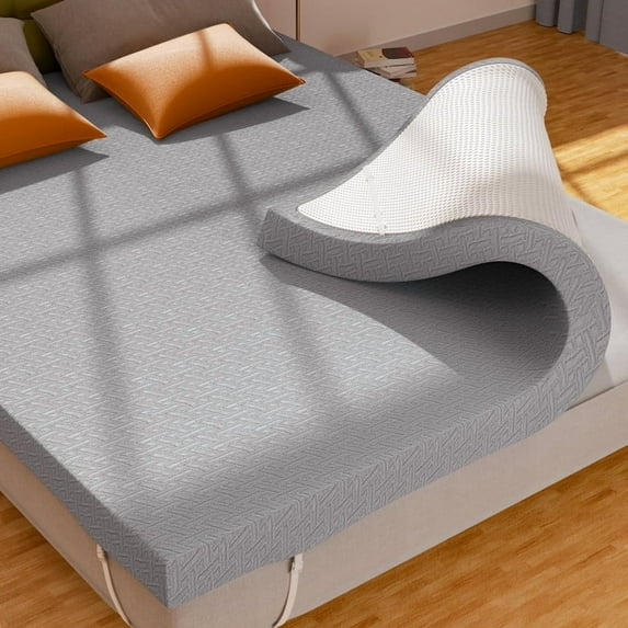 Hawsaiy 3 Inch Memory Foam Mattress Topper,Gel-Infused Cooling Bed Topper,Pressure Relief,CertiPUR-US Certified,King