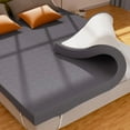 thumbnail image 1 of Hawsaiy 3 Inch Memory Foam Mattress Topper,Gel-Infused Cooling Bed Topper,Pressure Relief,CertiPUR-US Certified,Twin/Full/Queen/King, 1 of 9
