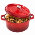 thumbnail image 1 of Hawsaiy 6.5 QT Enameled Cast Iron Dutch Oven with Lid, Nonstick Cookware for Baking, Roasting, Braising & Cooking, Dual Handles, Red, 1 of 10