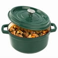 thumbnail image 1 of Hawsaiy 6.5 QT Enameled Cast Iron Dutch Oven with Lid, Nonstick Cookware for Baking, Roasting, Braising & Cooking, Dual Handles, Green, 1 of 10