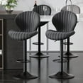 thumbnail image 1 of Hawsaiy Bar Stools Set of 4, Modern Swivel Bar Chairs with Mid Back and Adjustable Seat Height,Blcak, 1 of 12