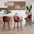 Hawsaiy Counter Height Bar Stools Set of 4,360° Swivel Barstools with
