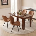 thumbnail image 1 of Hawsaiy Extendable Dining Table Set for 4, Shell Back Upholstered Dining Chairs, Farmhouse Kitchen Dining Room Set, Hidden Leaf Dining Table Seats 6-8, 1 of 8