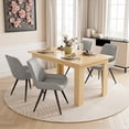 thumbnail image 1 of Hawsaiy Extendable Dining Table Set for 4, Upholstered Dining Chairs, Farmhouse Kitchen Dining Room Set, Hidden Leaf Dining Table Seats 6-8, 1 of 8