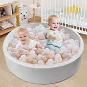Hawsaiy Foam Ocean Ball Pit for Kids Indoor Play Area, Soft & Safe for Infants & Toddlers Ages 1-3No Balls Included