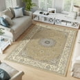 thumbnail image 1 of Washable Area Rugs 5x7 ft, Non-Slip Large Soft Vintage Carpet for Living Room Bedroom, Retro Floral Rug for Indoor Floor, Pet-Friendly Low Pile Accent Rug, 1 of 8