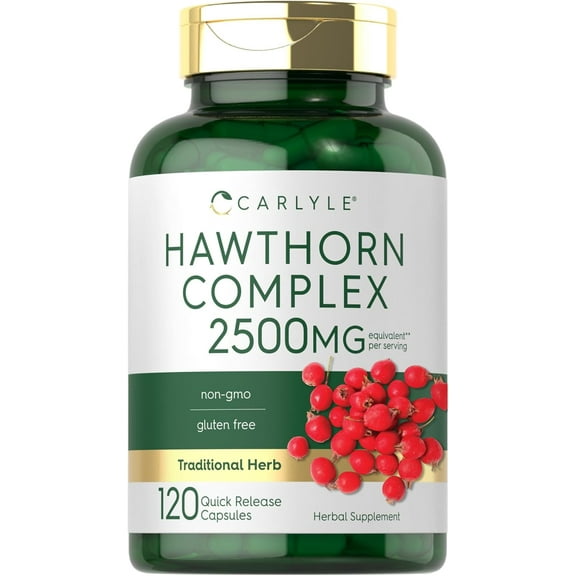 Hawthorn Berry Complex | 2500mg | 120 Capsules | by Carlyle