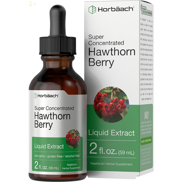 Hawthorn Berry Extract 2 Fl Oz Alcohol Free Hawthorne Liquid