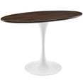 thumbnail image 1 of Hawthorne Collection 48" Oval Dining Table in Walnut, 1 of 5