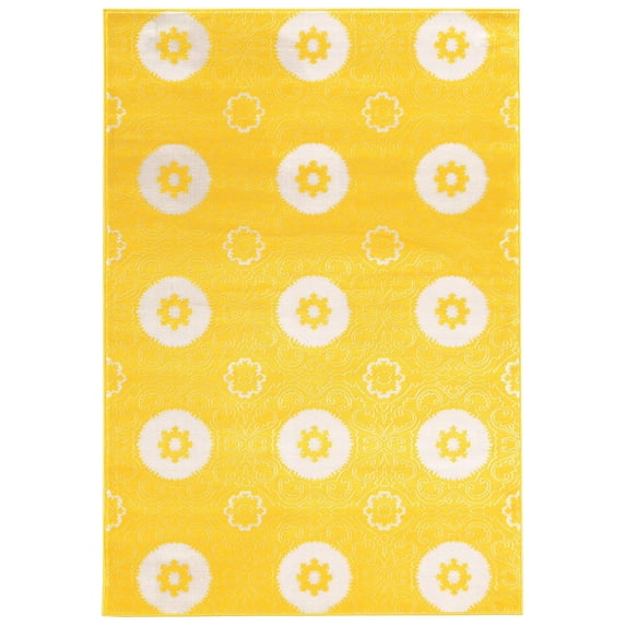 Hawthorne Collection 5'3" x 7'6" Rug in Yellow