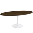 thumbnail image 1 of Hawthorne Collection 78" Oval Dining Table in Walnut, 1 of 3