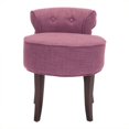 thumbnail image 1 of Hawthorne Collection Birch Wood Vanity Stool in Pink, 1 of 1