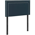thumbnail image 1 of Hawthorne Collection Fabric Upholstered Twin Headboard in Azure, 1 of 4
