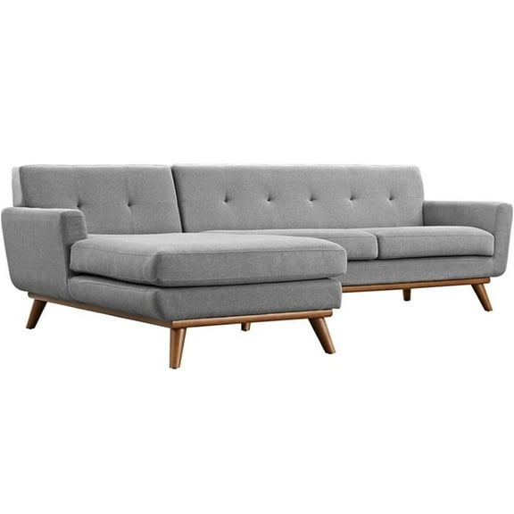 Hawthorne Collection Left Facing Sectional in Expectation Gray