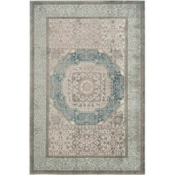 Hawthorne Collection Light Grey Traditional Rug - Runner 2'2" x 8'