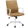 thumbnail image 1 of Hawthorne Collection Mid Back Swivel Office Chair in Tan, 1 of 4