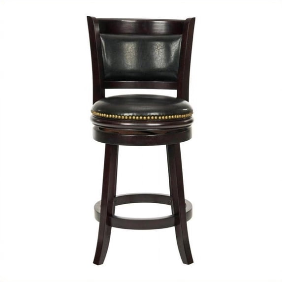Hawthorne Collection Oak 24"Counter Stool in Dark Brown
