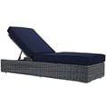 thumbnail image 1 of Hawthorne Collection Patio Chaise Lounge in Canvas Navy, 1 of 5