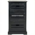 thumbnail image 1 of Hawthorne Collection Pine 3 Drawer Cabinet in Black, 1 of 1