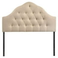 thumbnail image 1 of Hawthorne Collection Queen Tufted Panel Headboard in Beige, 1 of 3