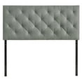 thumbnail image 1 of Hawthorne Collection Queen Tufted Panel Headboard in Gray, 1 of 2