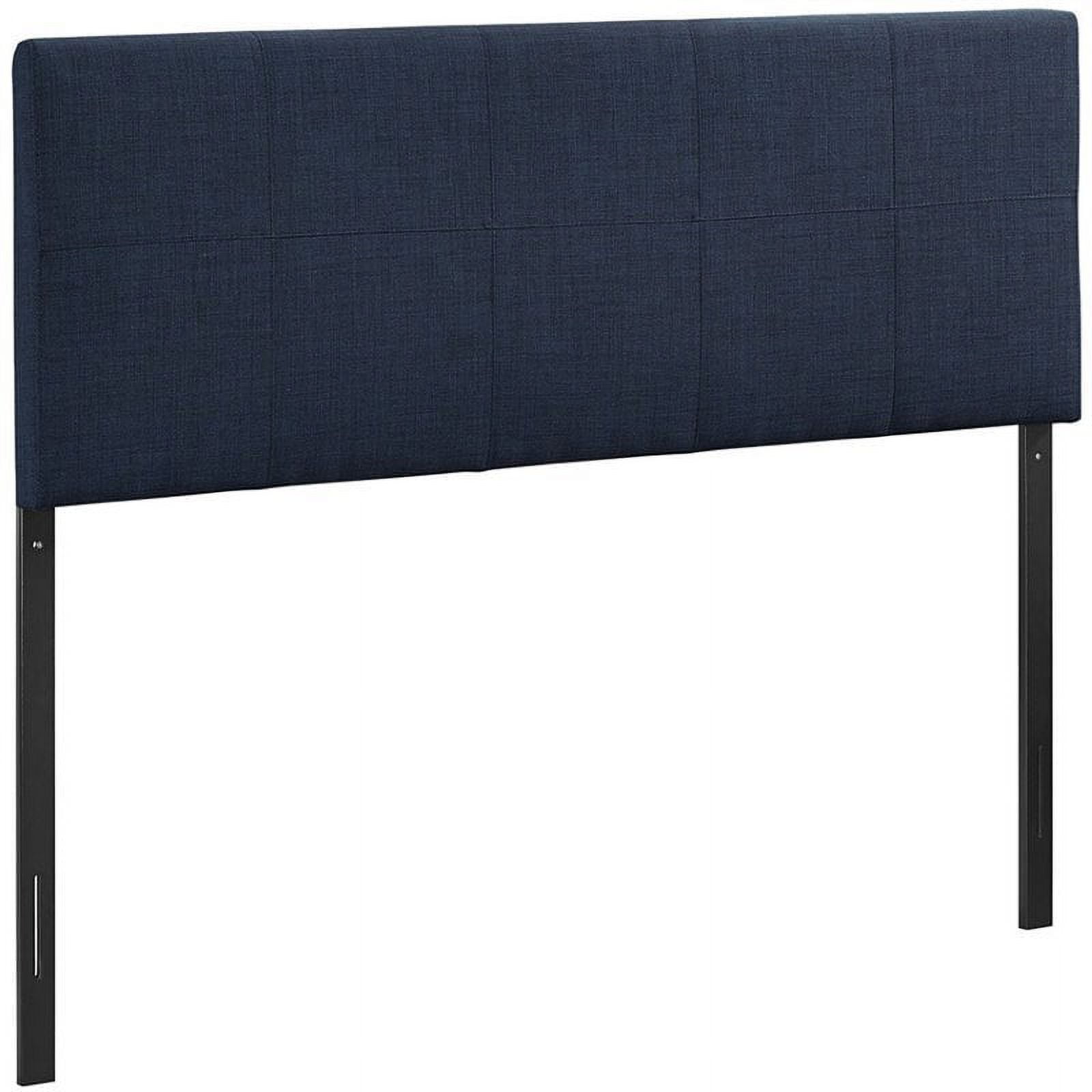 Hawthorne Collection Upholstered Queen Panel Headboard in Navy