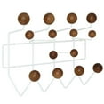 thumbnail image 1 of Hawthorne Collection Wood Walnut Wall Mount Coat Rack Rectangular 19.5", 1 of 4