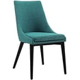 thumbnail image 1 of Hawthorne Collection Fabric Upholstered Dining Side Chair in Teal, 1 of 4