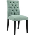 thumbnail image 1 of Hawthorne Collections 21.5" Modern Fabric Dining Side Chair in Laguna Green, 1 of 4