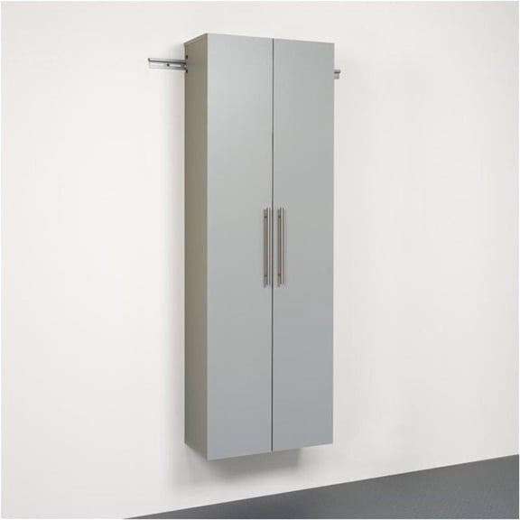 Hawthorne Collections 24" Large Storage Cabinet in Light Gray Laminate