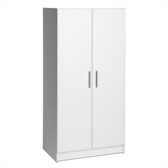 Hawthorne Collections 32" Transitional Composite Wood Storage Cabinet in White