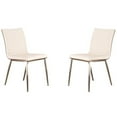 thumbnail image 1 of Hawthorne Collections 33.5" Faux Leather Upholstered Dining Chair in White, 1 of 6