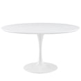 thumbnail image 1 of Hawthorne Collections Wood White Dining Table Round Chip Resistant 54" Unassembled, 1 of 4